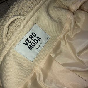 Cream Double Breasted coat